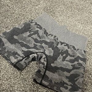 Gray Camouflage women Shorts